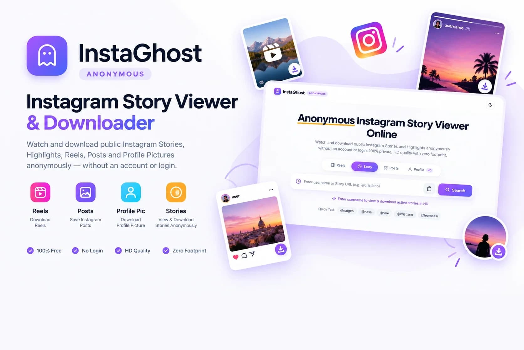 InstaGhost — Social Media Media Viewer & Edge Streaming Engine