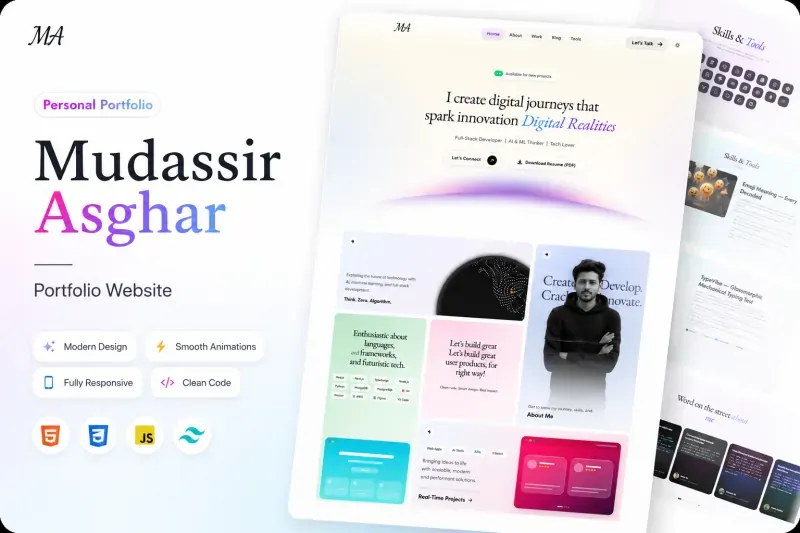 Personal Portfolio - MudassirDev (Portfolio 2.0)