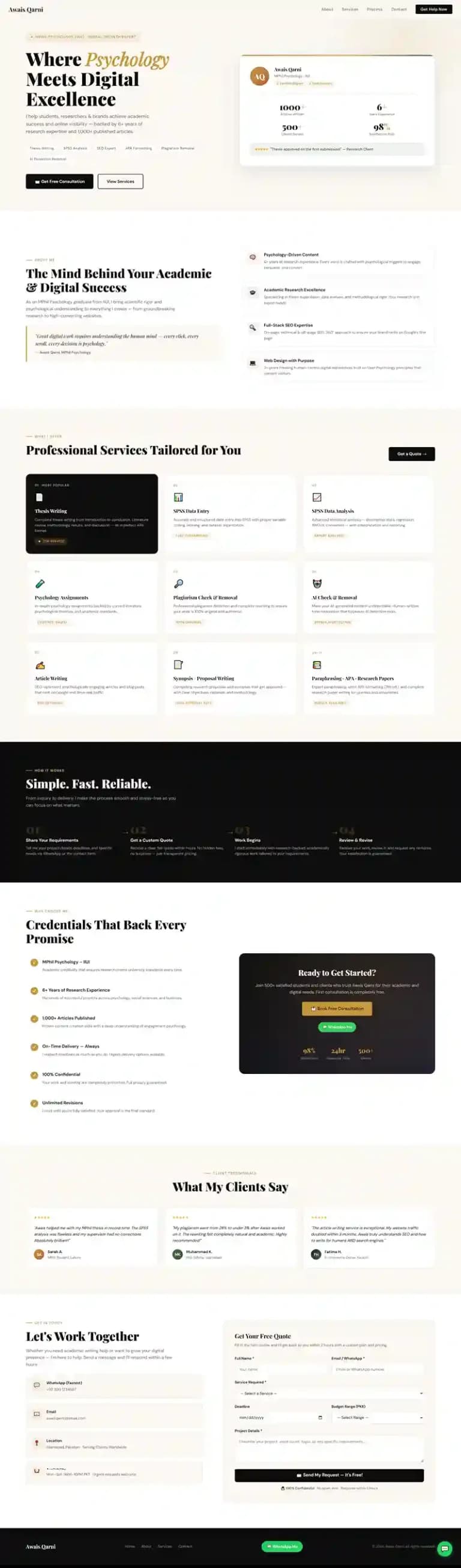 Awais Qarni Portfolio